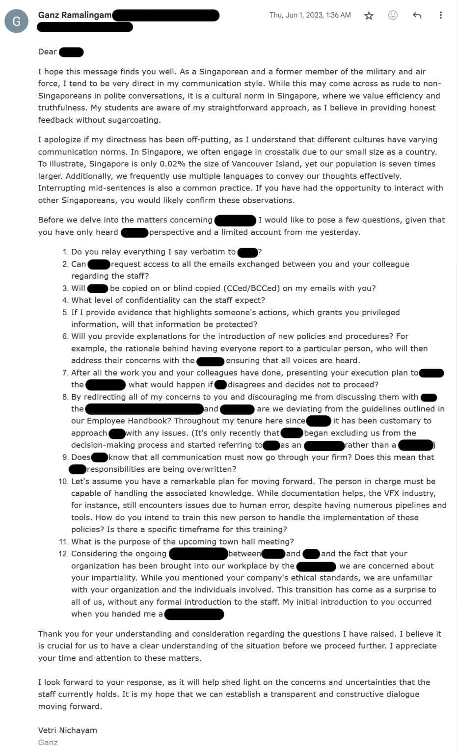 Chroma 0426 - In Which the Author Asked a Few Questions