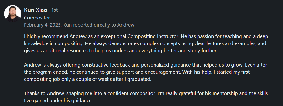 Recommendation from Kun Xiao