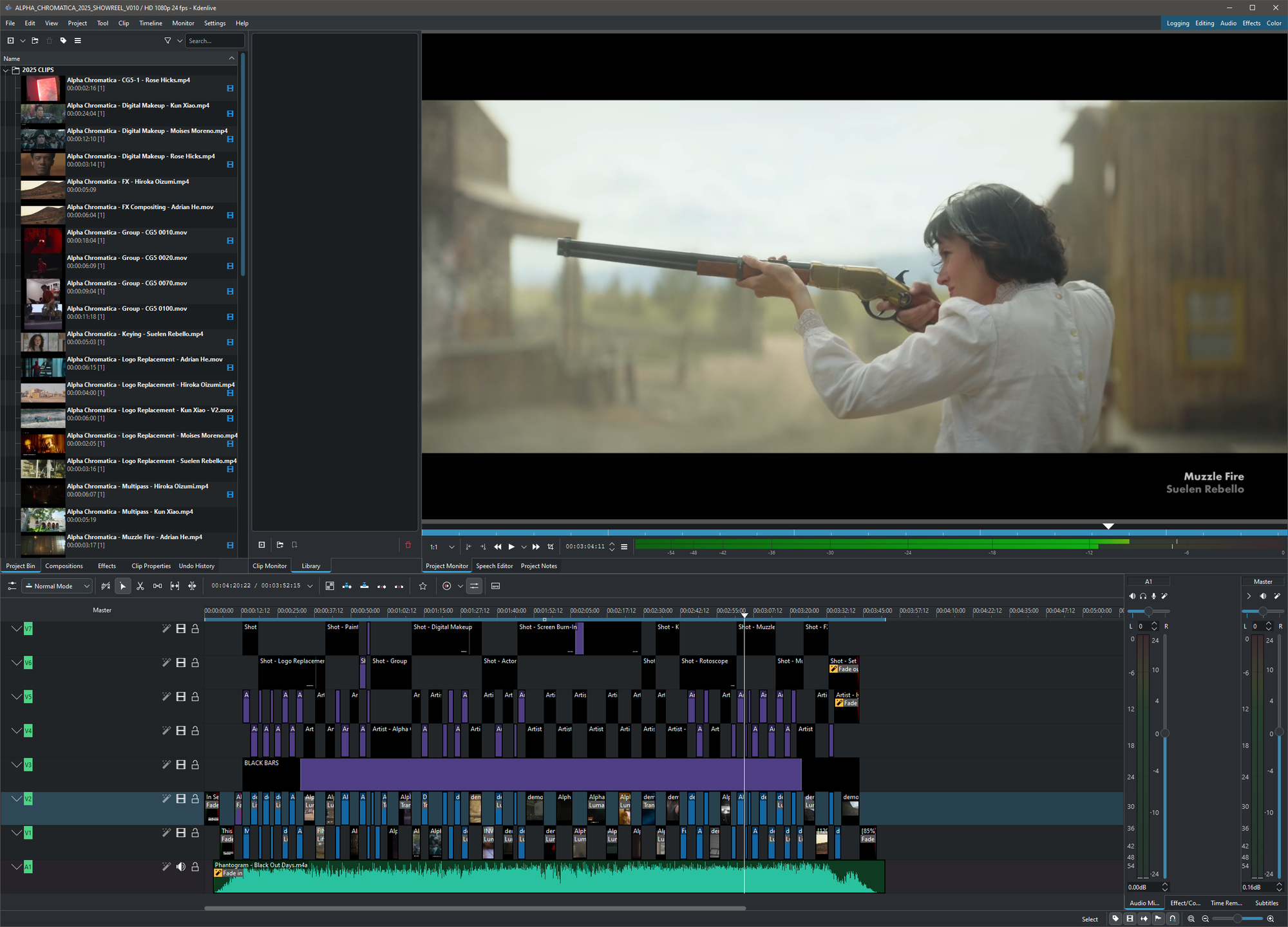 Final edit of the Alpha Chromatica 2025 Summer Showreel